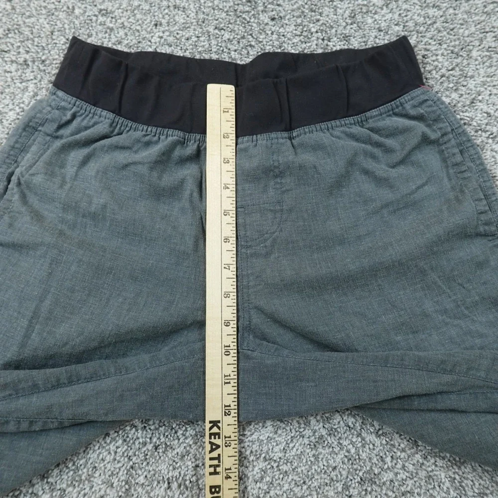 Prana Pants Mens XS Gray Vaha Straight Hemp Blend Pull On Elastic Waist Stretch